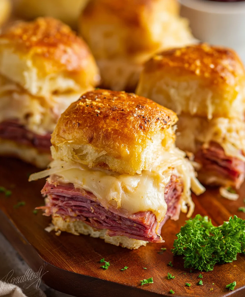 Beef Reuben Sliders- Easy Appetizer Delight