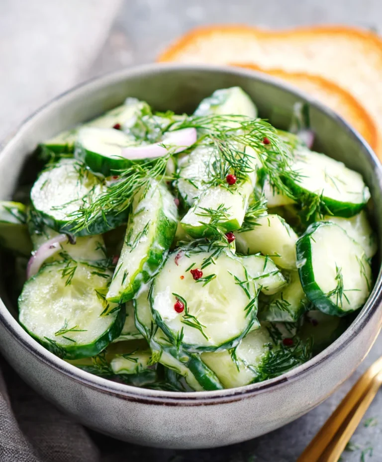 Cucumber Dill Salad – Refreshing & Easy Recipe