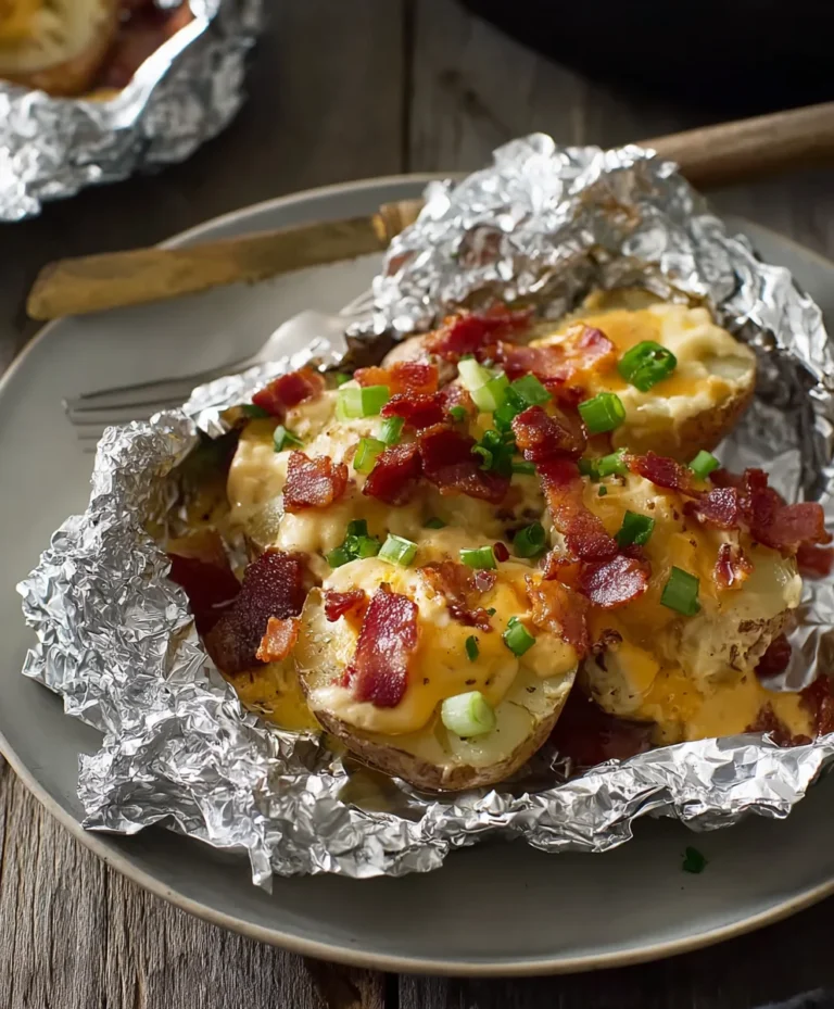 Cheesy Beef Beef Bacon Ranch Potato Foil Packets