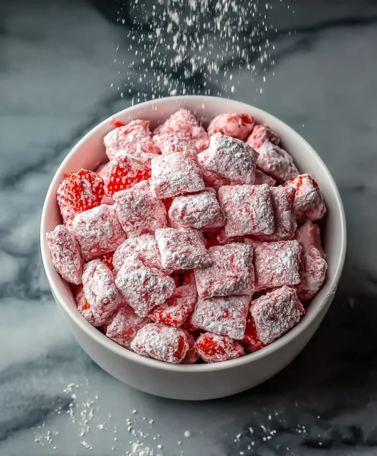 Easy Strawberry Shortcake Puppy Chow Recipe