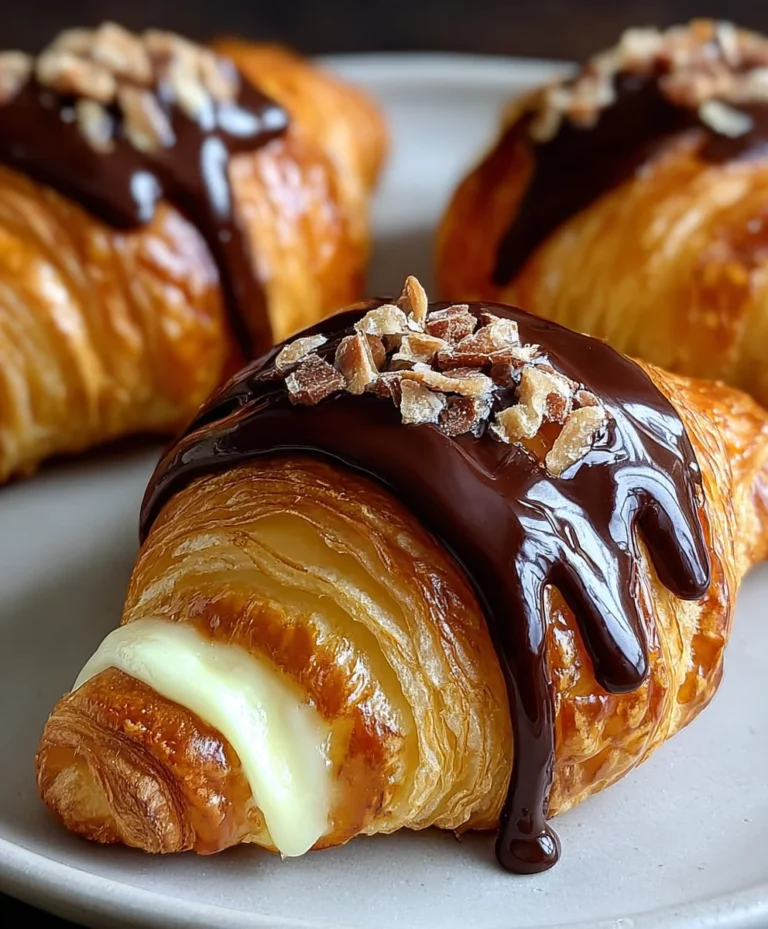 Boston Cream Pie Croissants – Decadent Delight