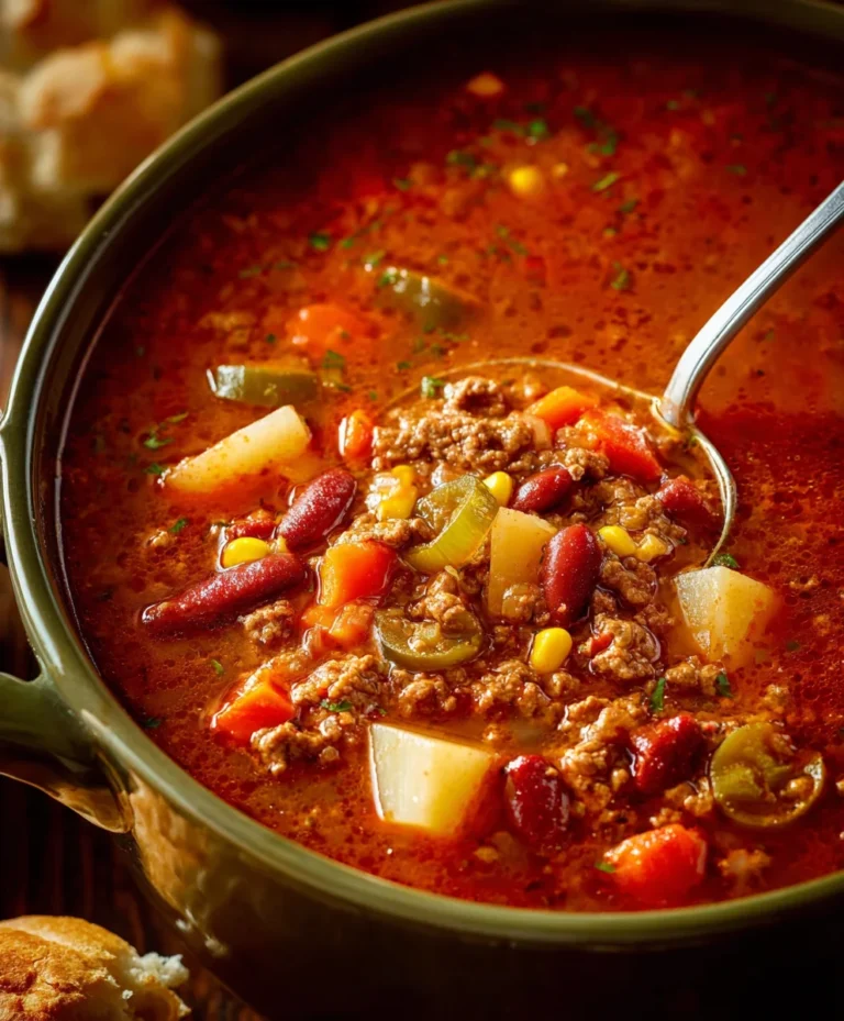 Hearty Cowboy Beef Soup Recipe – Easy & Delicious