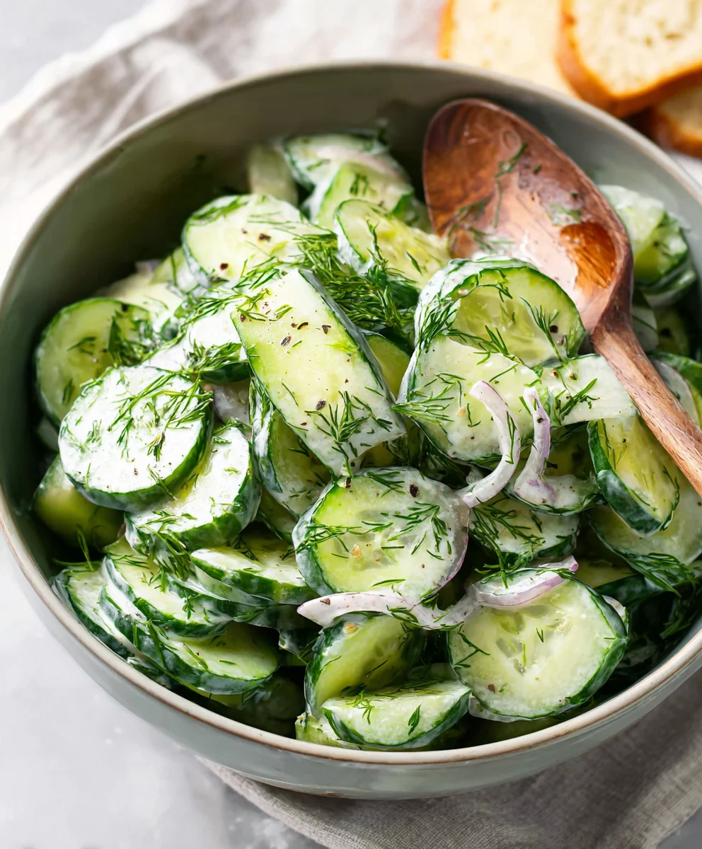 Cucumber Dill Salad - Refreshing & Easy Recipe