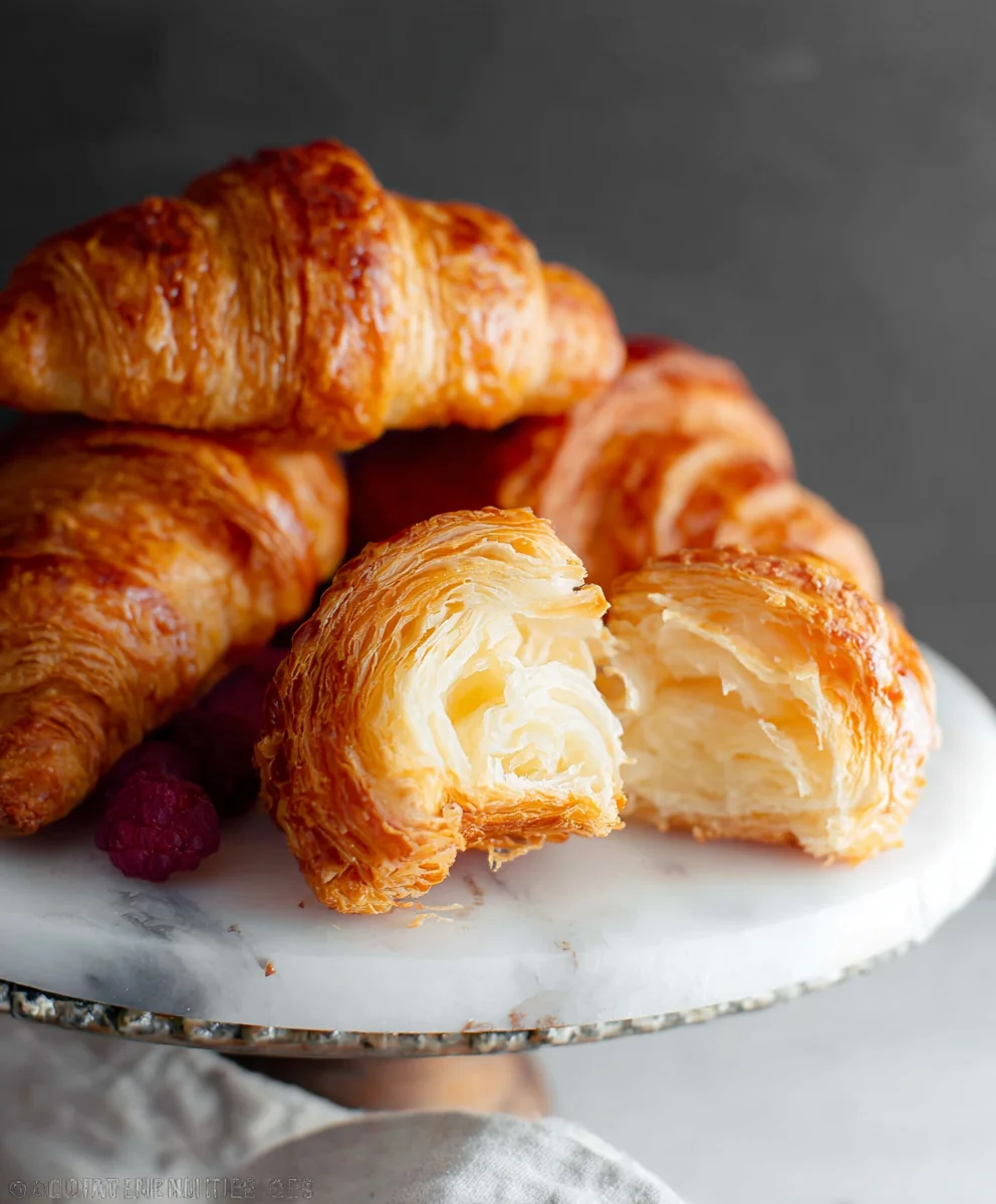 Flaky Homemade Croissants- Easy Recipe