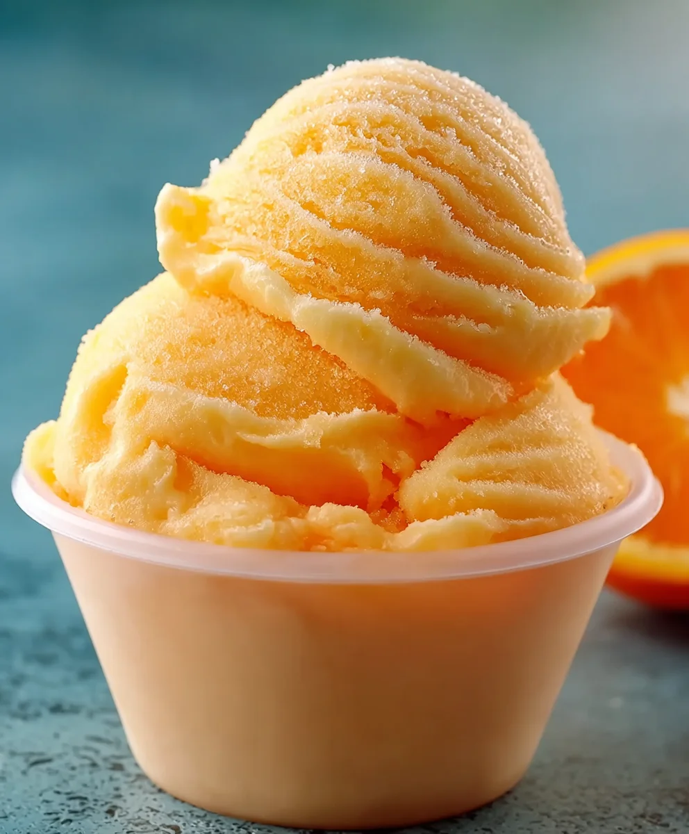 Orange Crush Sherbet Recipe- Refreshing & Easy Dessert