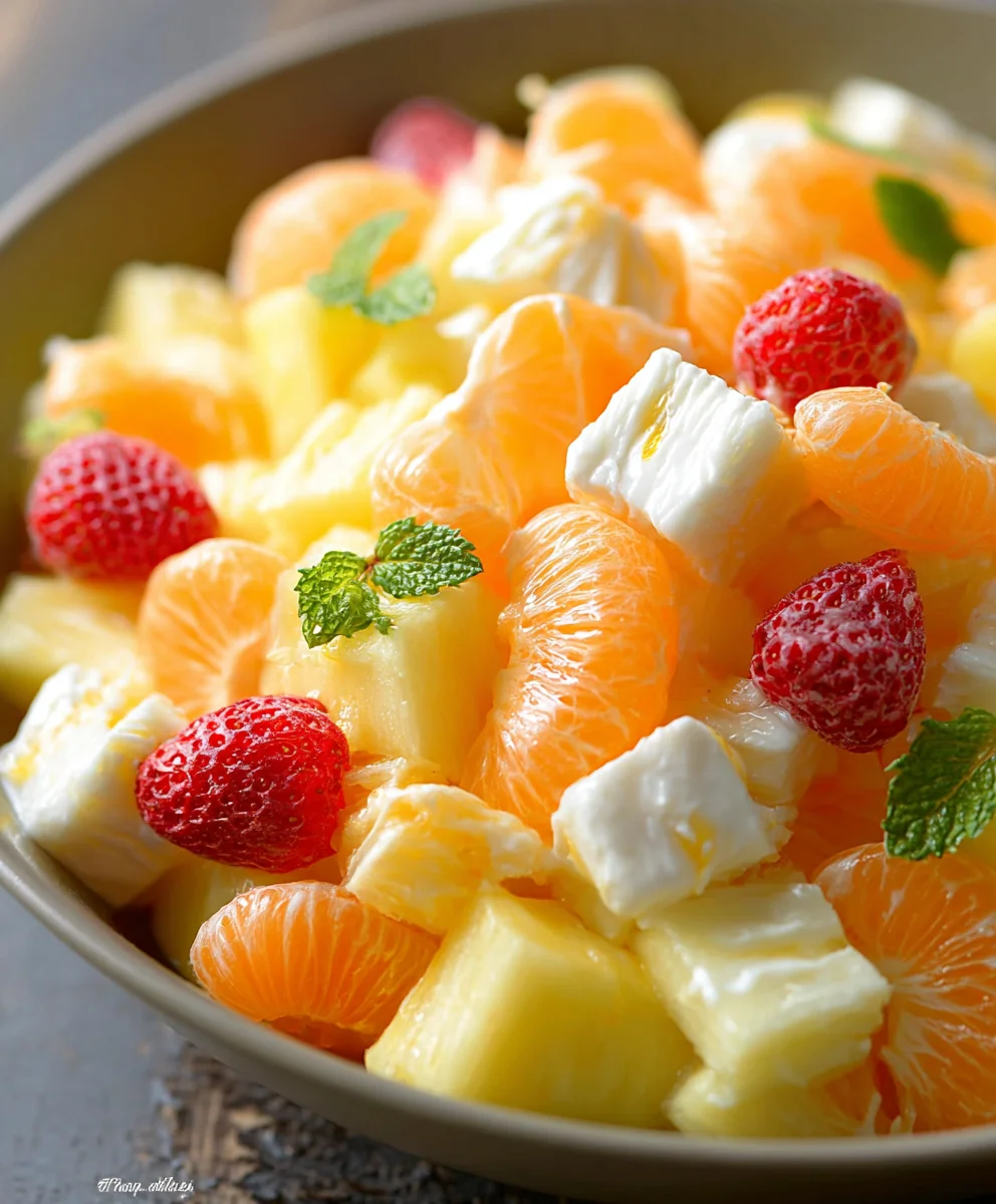 Hawaiian Fruit Salad- Fresh Tropical Flavors