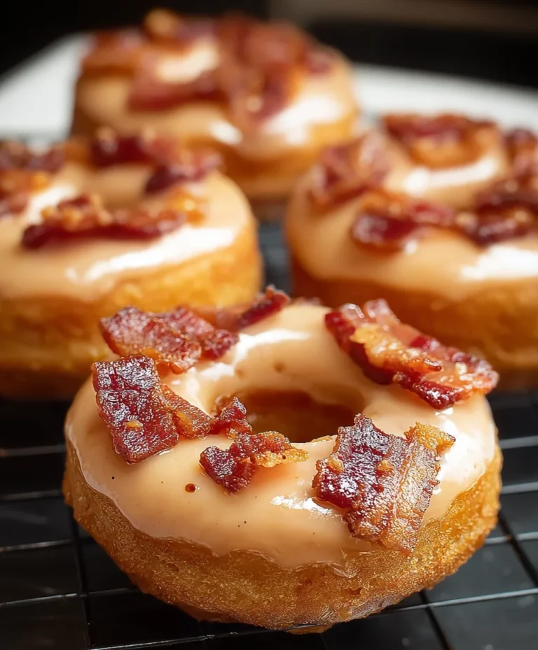 Maple Beef Beef Bacon Doughnuts – Savory Sweet Treat