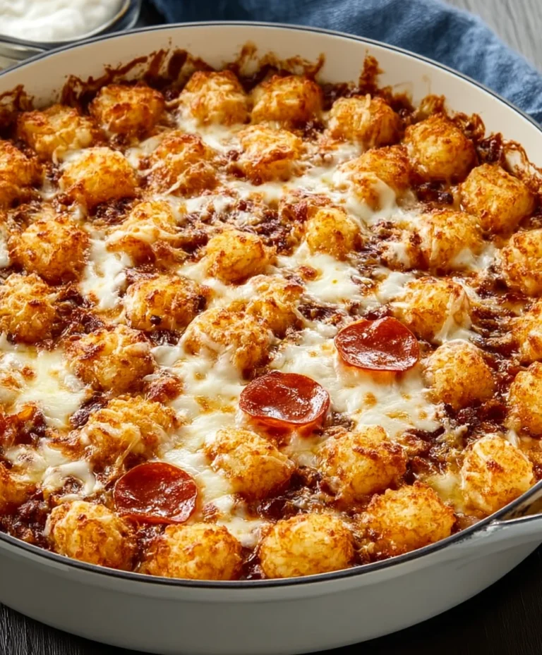 Cheesy Beef Tot Casserole Recipe – Easy Comfort Food