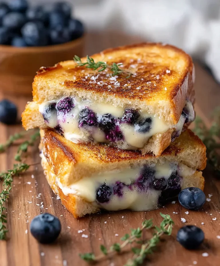 Crispy Blueberry Grilled Cheese – Sweet Tangy Twist