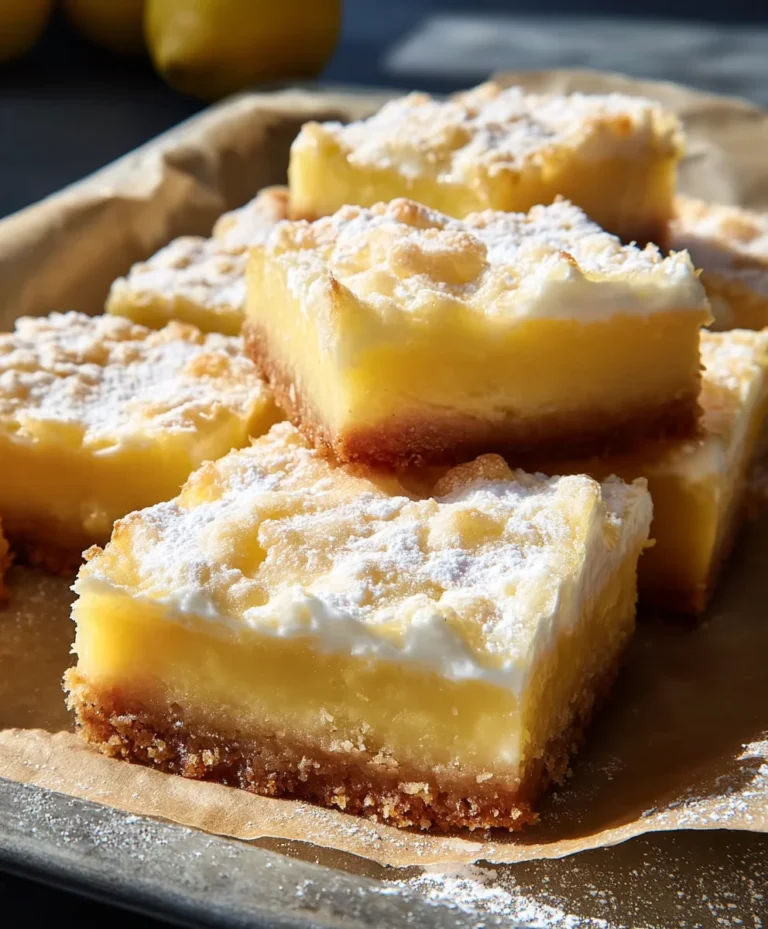 Tangy Citrus Dessert Squares-Easy Refreshing Treat