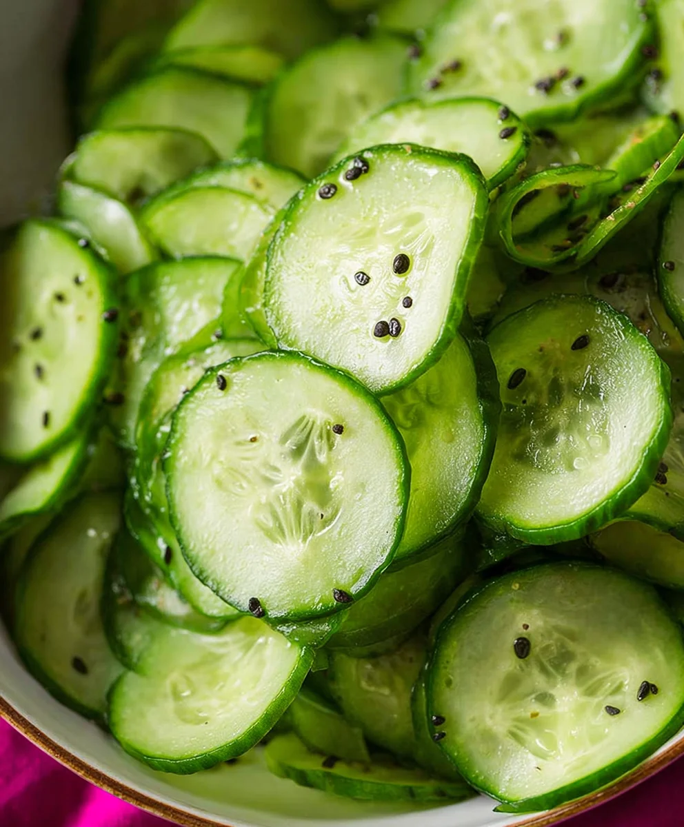 Easy Asian Cucumber Salad- Refreshing & Quick Recipe