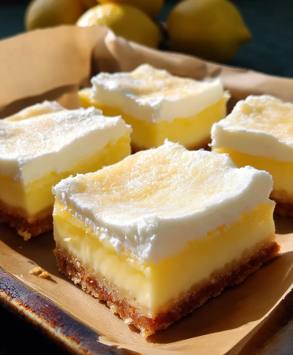 Tangy Citrus Dessert Squares-Easy Refreshing Treat