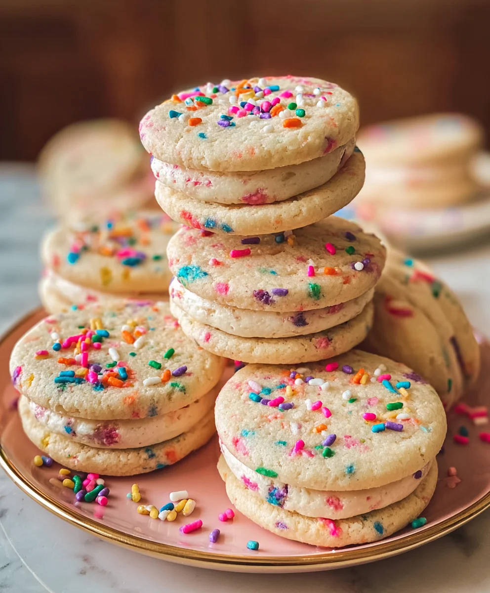 Funfetti Sandwich Cookies-Easy Sprinkle Cookie Fun