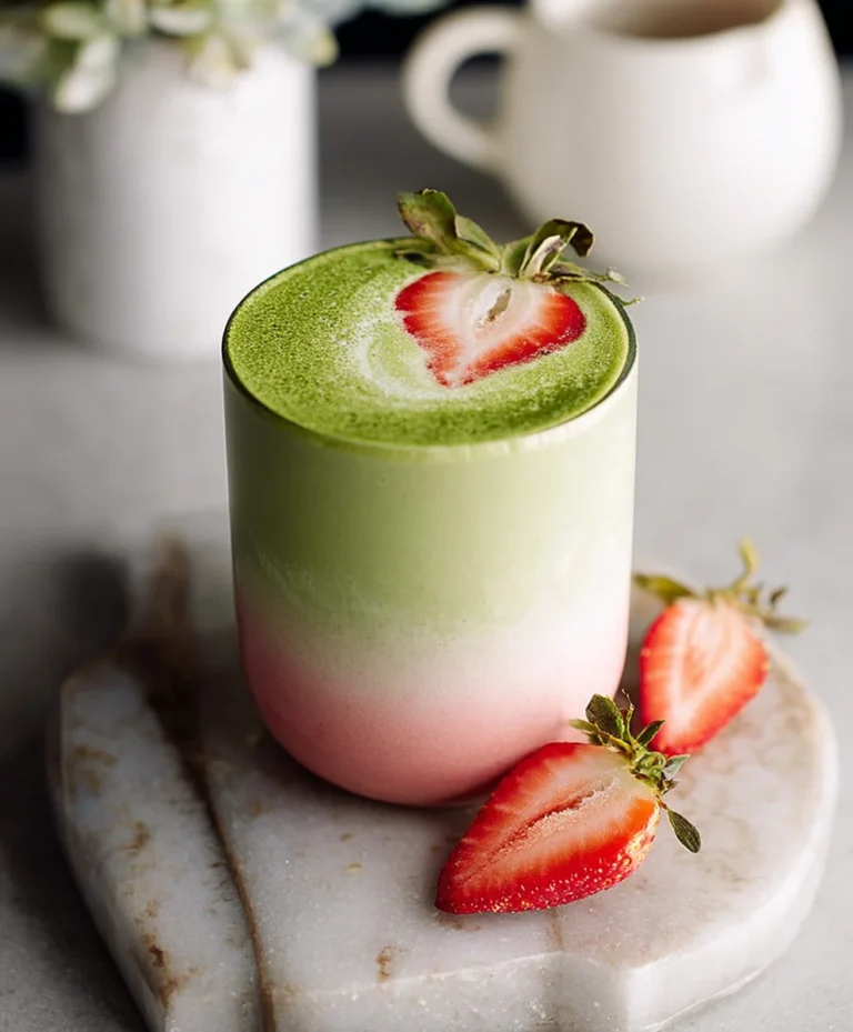 Strawberry Matcha Latte Recipe- Delicious & Refreshing