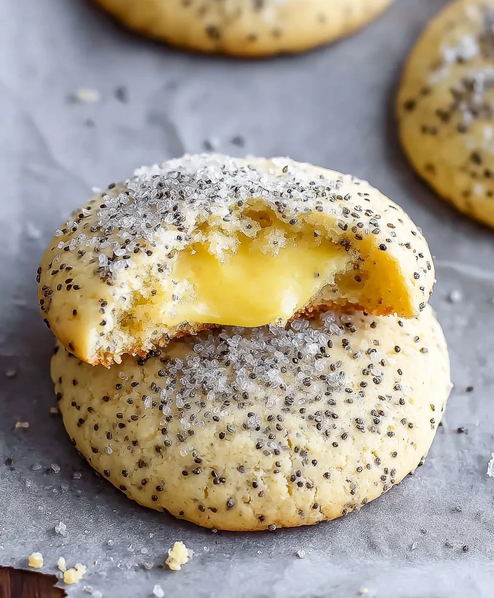 Lemon Poppy Seed Cookies - Zesty Crum extractble Treat