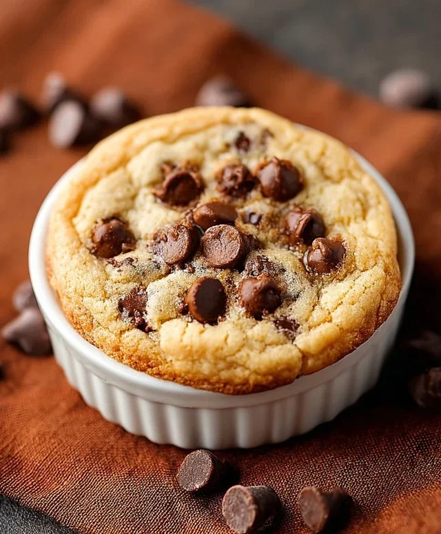 Microwave Chocolate Chip Cookie