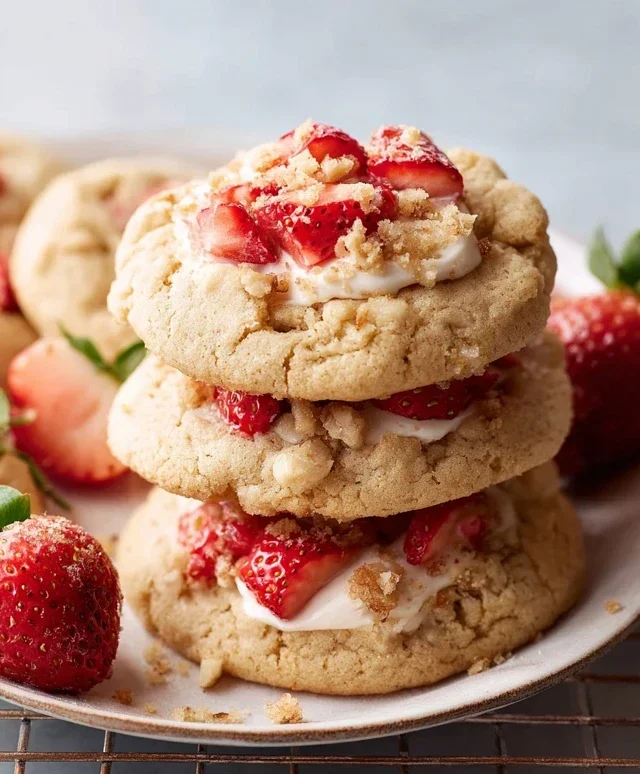 Strawberry Shortcake Cookies