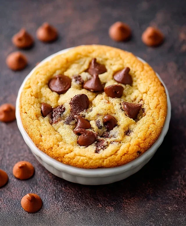 Microwave Chocolate Chip Cookie