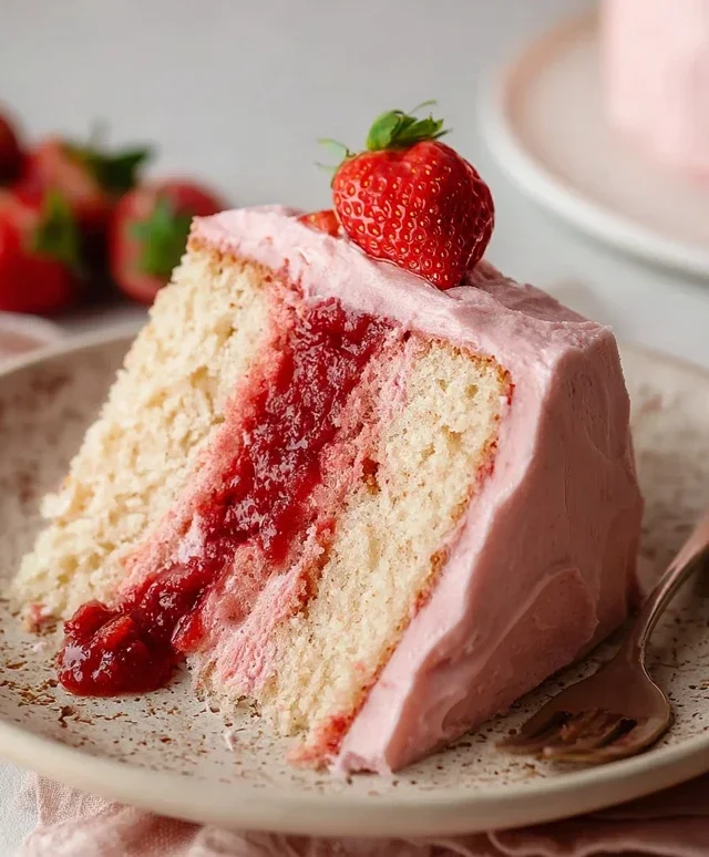 Small-batch Vegan Strawberry Cake