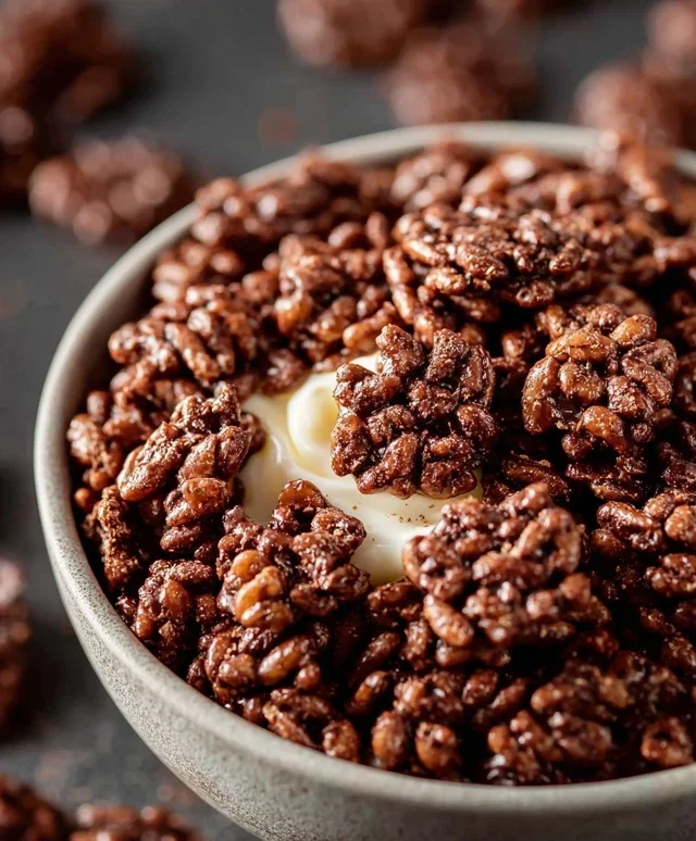 Healthy Crispy Chocolate Puffed Rice Cereal