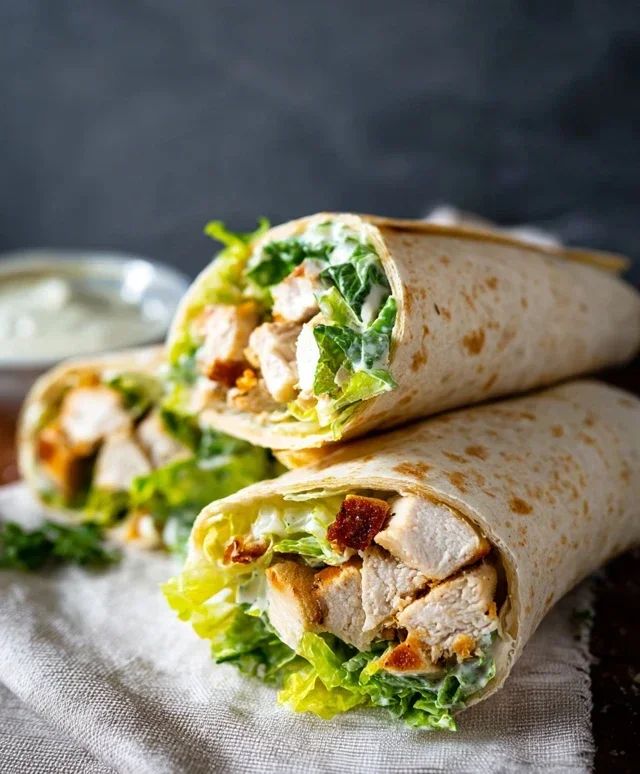 Chicken Caesar Wraps