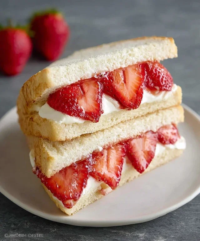 4-ingredient Strawberry Sando