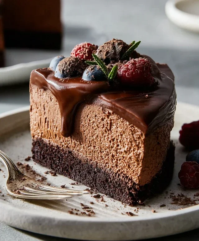 Vegan Chocolate Mousse Cake