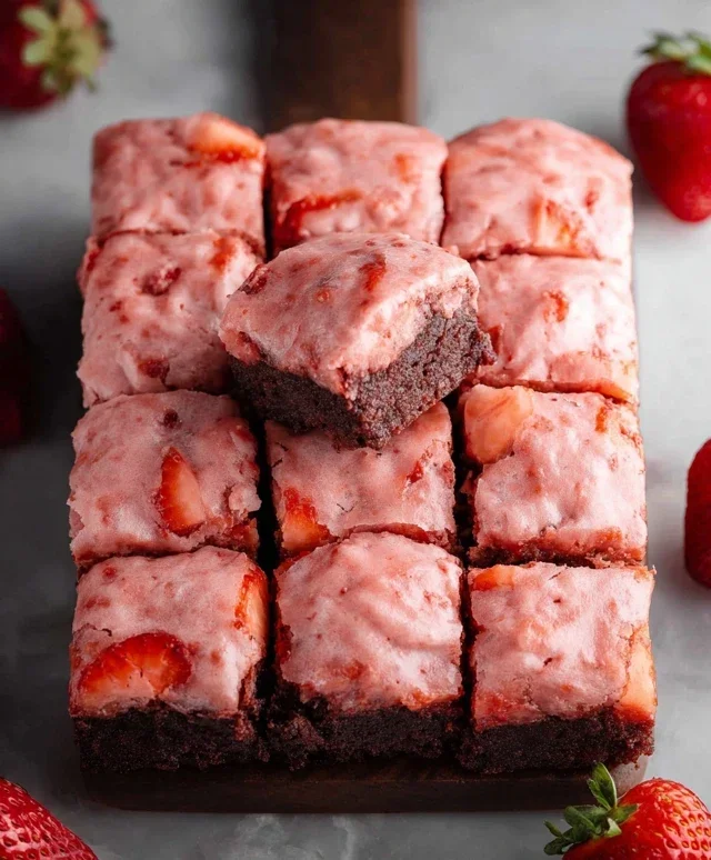 Strawberry Brownies