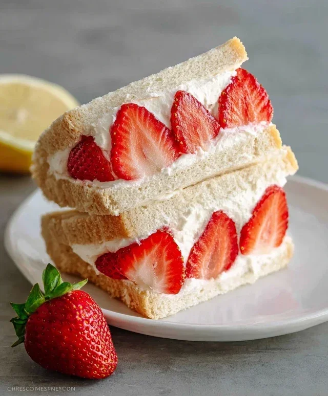 4-ingredient Strawberry Sando