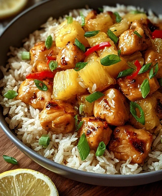 Pineapple Chicken and Rice