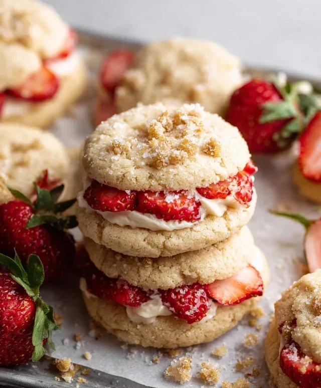 Strawberry Shortcake Cookies