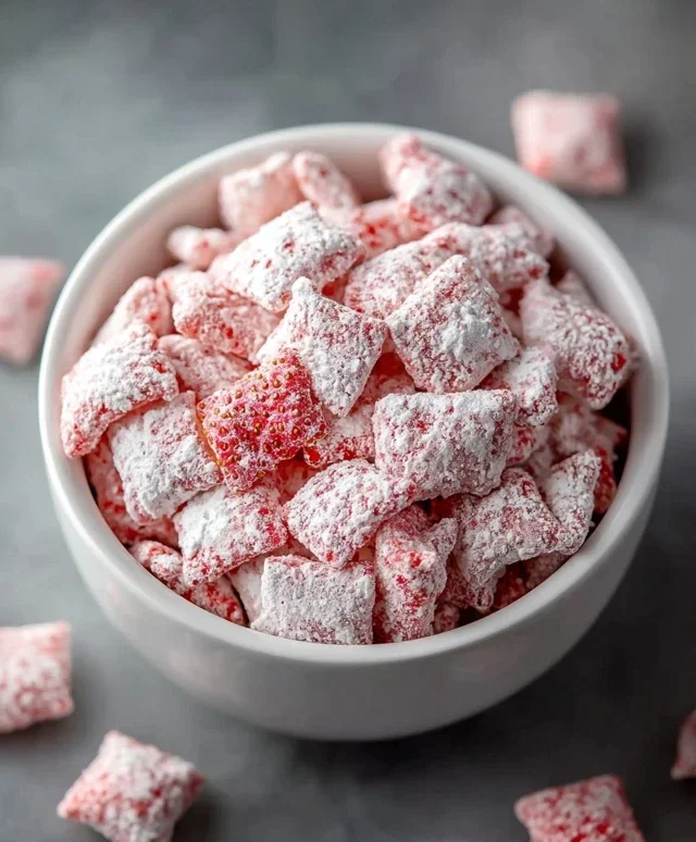 Strawberry Shortcake Puppy Chow