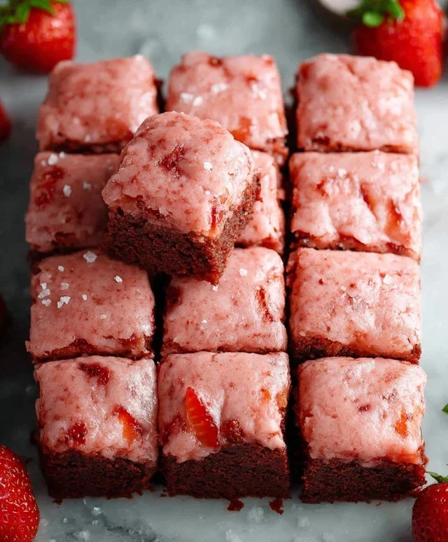 Strawberry Brownies