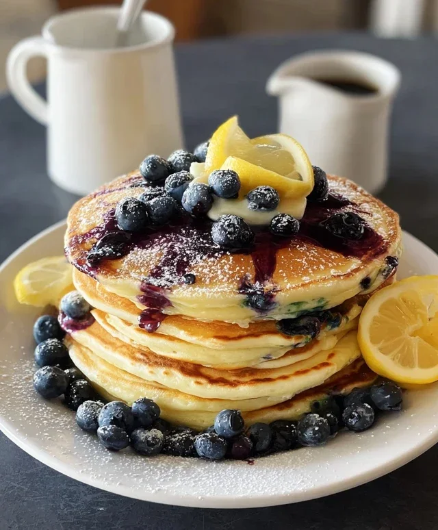 Lemon Blueberry Pancakes