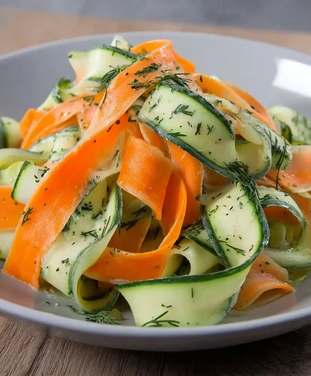 Carrot and Cucumber Ribbon Salad