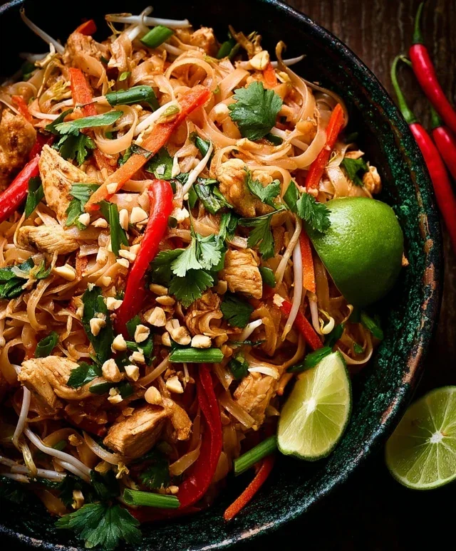 Chicken Pad Thai Dish