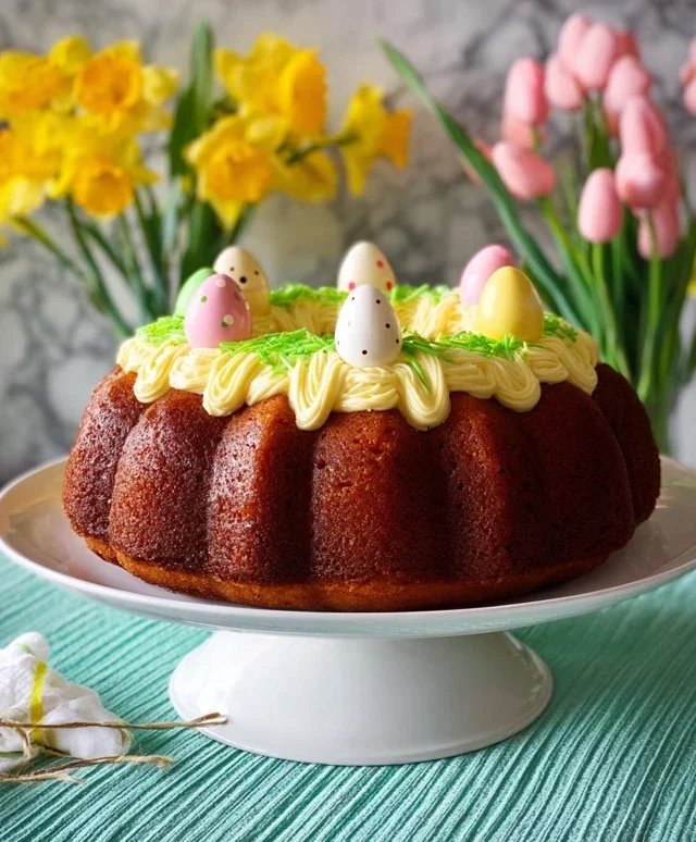 Easter Basket Bundt Cake Recipe (Easy Spring Dessert!)