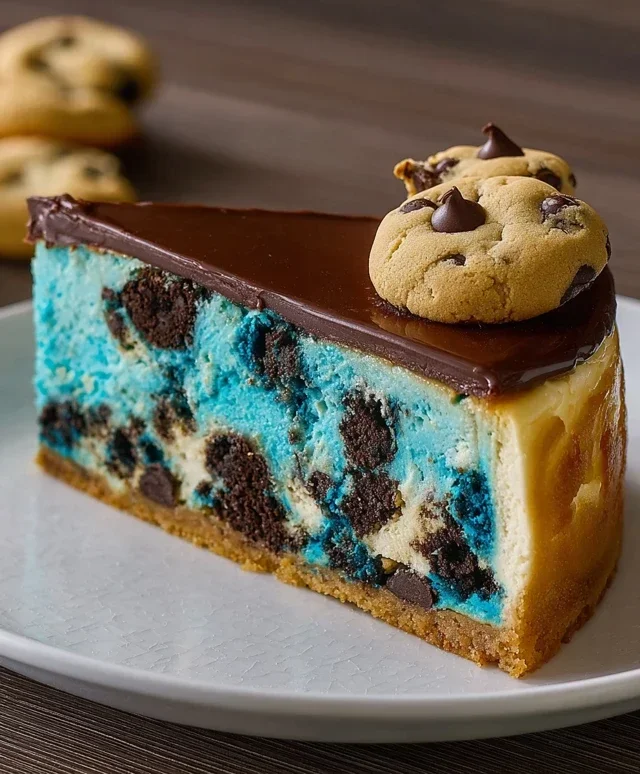 Cookie Monster Cheesecake