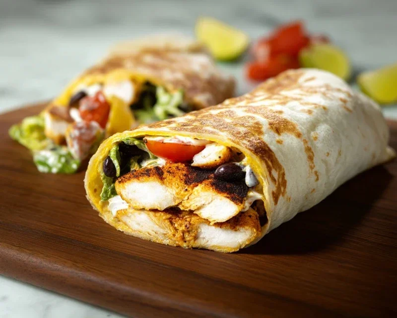 Chipotle Ranch Grilled Chicken Burrito