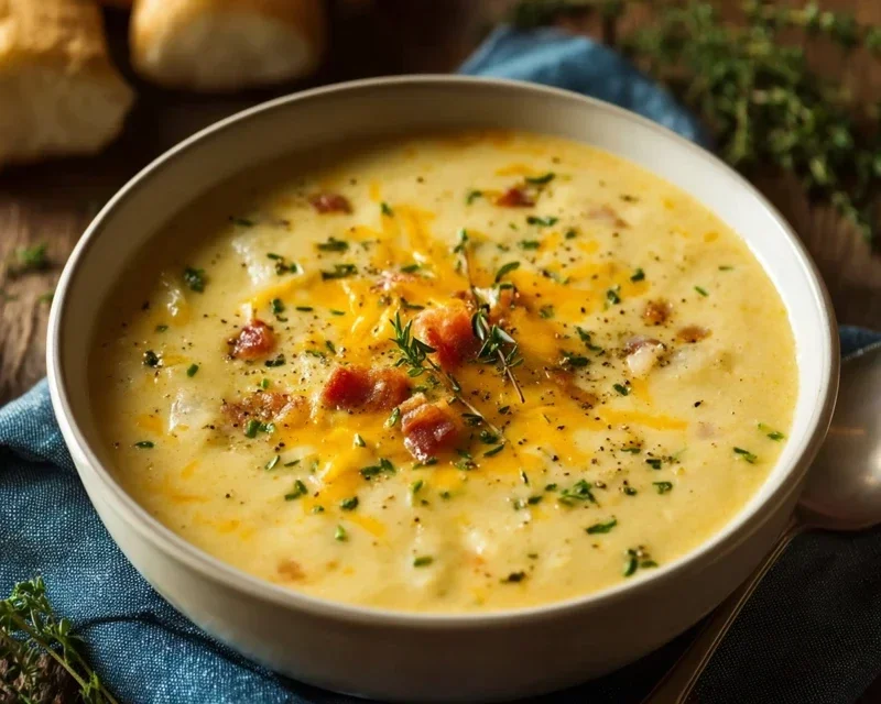Broccoli Potato Cheese Soup Recipe