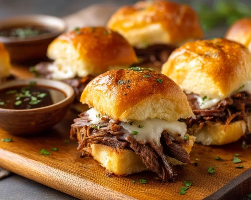 Easy French Dip Sliders Recipe