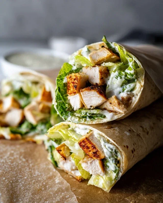 Chicken Caesar Wraps
