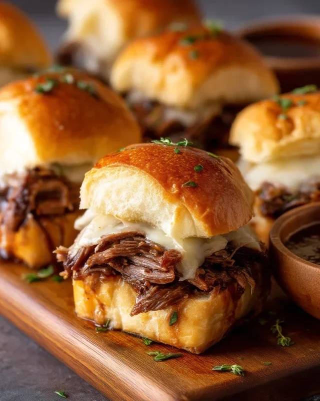 Easy French Dip Sliders Recipe