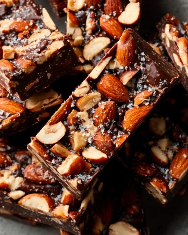 Dark Chocolate and Sea Salt Nut Bars