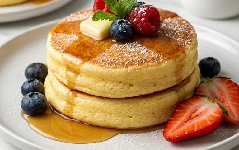Fluffy Japanese Soufflé Pancakes