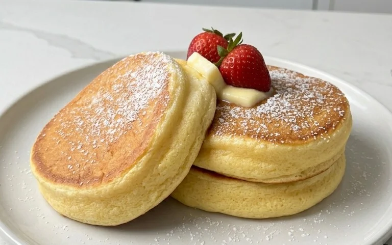 Fluffy Japanese Soufflé Pancakes