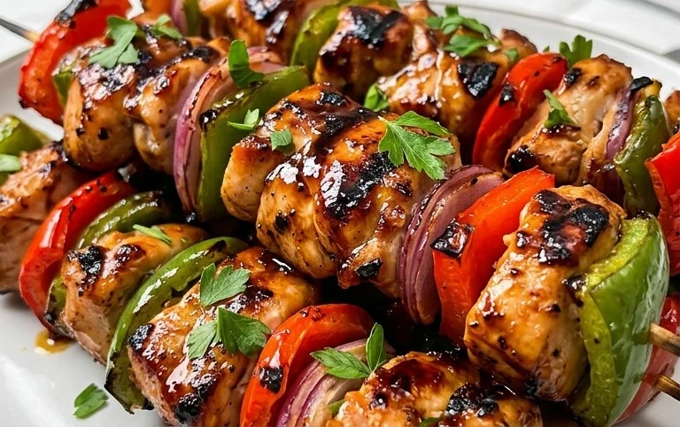 Air Fryer Chicken Skewers (VIDEO)