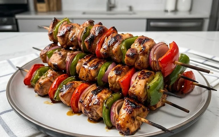 Air Fryer Chicken Skewers (VIDEO)