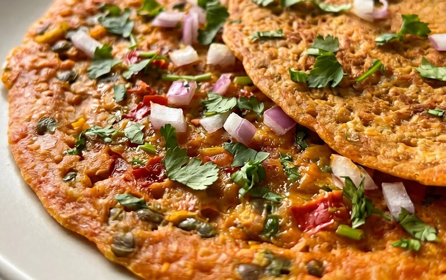 Masoor Dal Chilla | Savory Red Lentil Pancakes