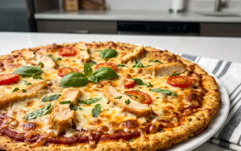 Chicken Crust Pizza (Low Carb + High Protein